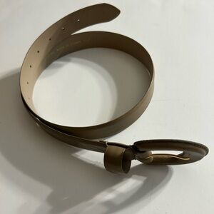 VTG WOODWARD GENUINE LEATHER OUTTER TAN TAIWAN MADE COVER BUCKLE WOMEN’S BELT